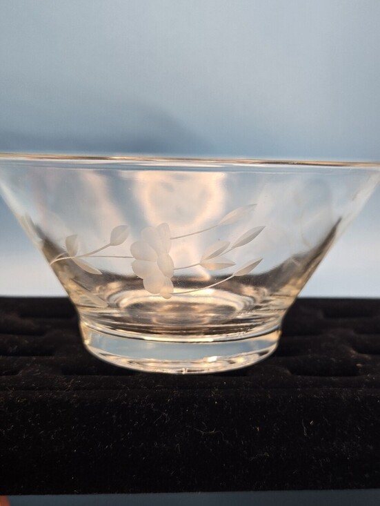 Princess House Other - Princess House Herritage Small Bowl Crystal Floral Etched No Cracks Or Chips